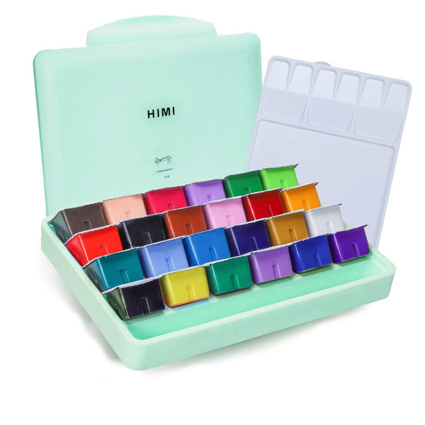 HIMI Metallic Gouache Paints Set, 18 Colors, 30g, 18 US fl oz, X ALIEN  FRENS,Non Toxic Paint for Canvas and Paper, Art Supplies for Professionals