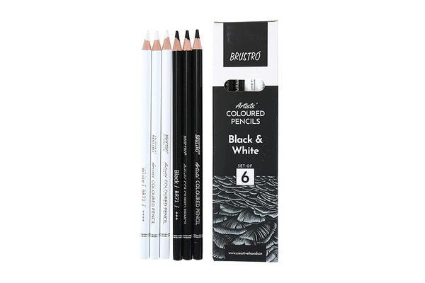 BRUSTRO Mechanical Pencil with Eraser 0.5mm Writing/Sketching/Drawing Spare  leads HB-20 units. 2B-20 units Spare eraser- 8 units, BrustroShop