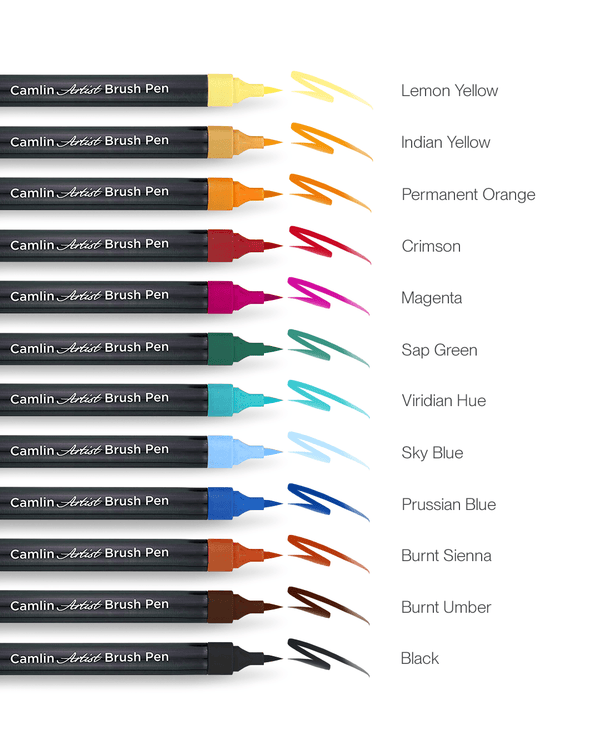 Doms Brush Pen- 14 Shades : Doms