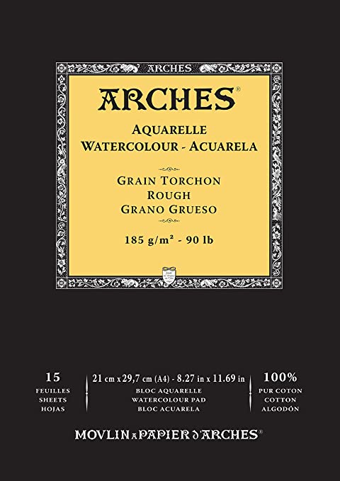 Arches Bloc Aquarelle Rough 300 g 20x20 cm