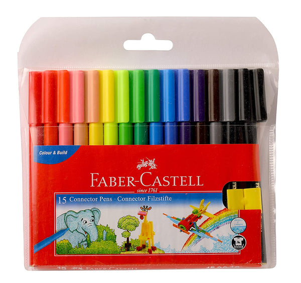 Faber-Castell Connector Pen Set - Pack of 25 (Assorted)