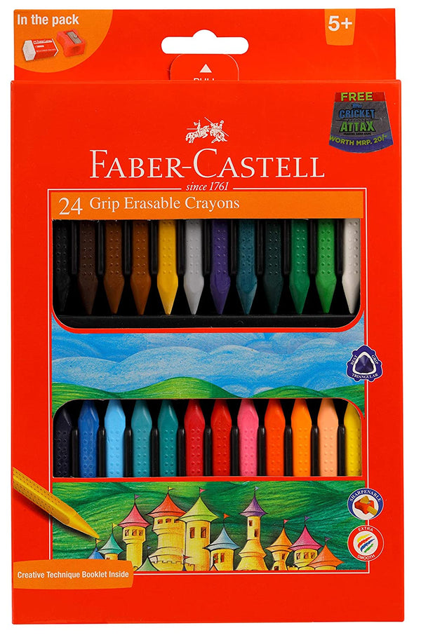 Multicolor Faber-Castell 90Mm Jumbo Wax Crayons, 24 Pcs, Packaging Type:  Packet at Rs 120/packet in Ghaziabad