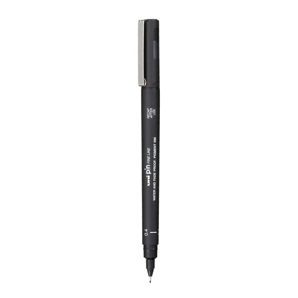 Uni-ball Uni Pin Drawing Pen Fineliner Ultra Fine Line Marker 0.8mm Black  Ink Pack of 12 