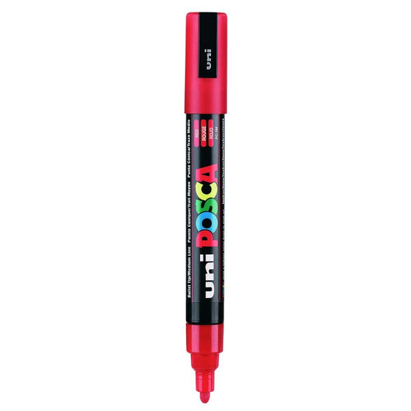 Uniball Posca PC-1MR Ultra Fine Tip Marker (Red, Pack of 1)