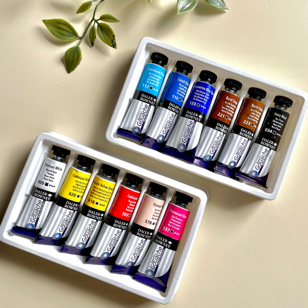 Daler-Rowney Aquafine Watercolor Ink Set, 6-Color Introduction Set 