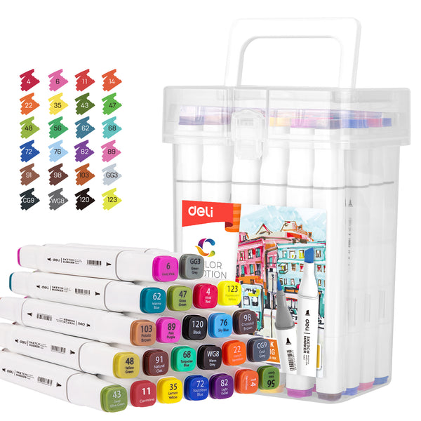 Artskills Dual-Tip Blendable Alcohol Marker Set, 30 Count