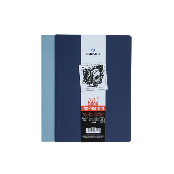 CANSON NOTES Carnet à spirales 50FL A6 100G Bleu - Papeterie Michel