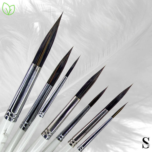 Da Vinci Watercolor Series 498 Casaneo Paint Brush, Round Quill New Wave  Synthetics individual brushes