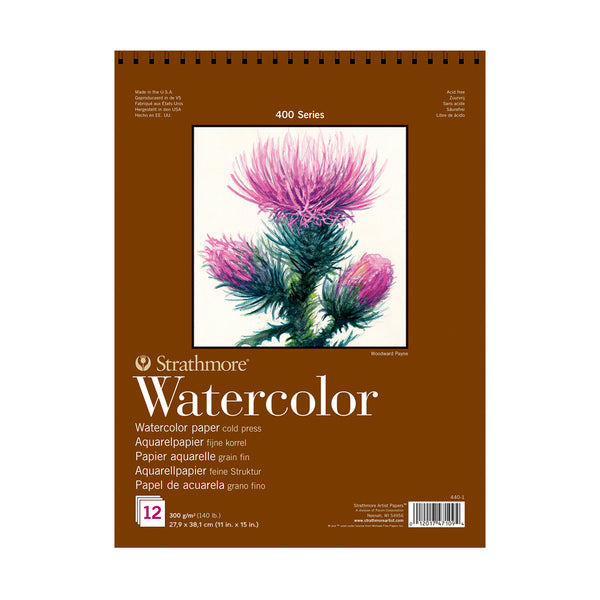Strathmore Ready Cut Watercolor Paper, Hot Press, 11 x 14 Inches, 6 Sheets