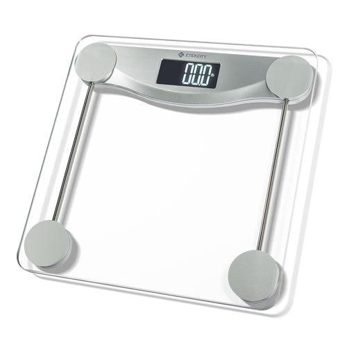 Etekcity - Digital Body Weight Scale with Resistance Bands - Black