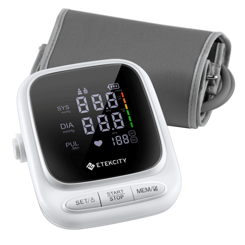 Etekcity TMB-1583-BS Black Blue Bluetooth Smart Blood Pressure Monitor Used
