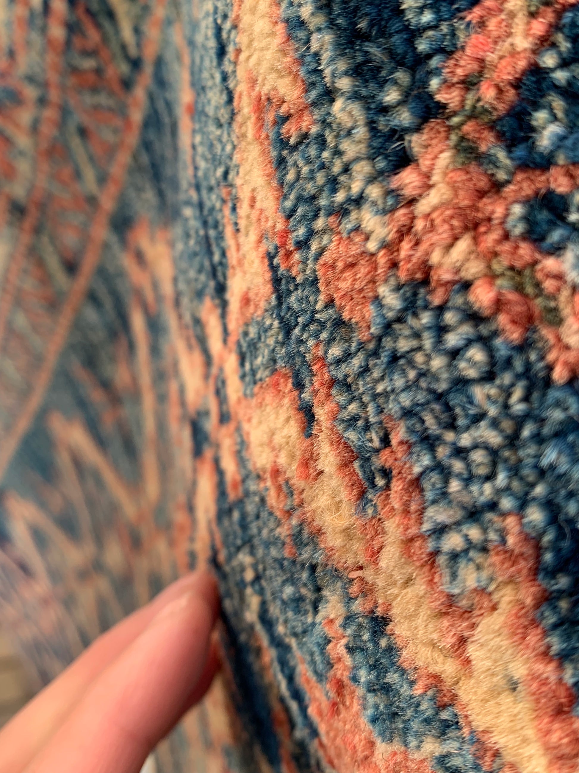 インドキリム ウール 手織り 185×123cm-