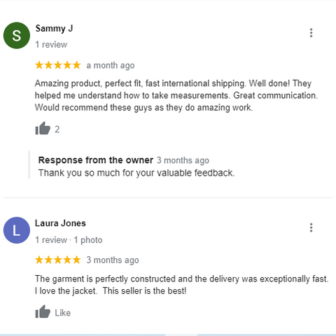 Leather Jacket Gear 5 Star Google Reviews-1
