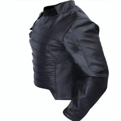 Bucky Barnes Black Leather Jacket-2