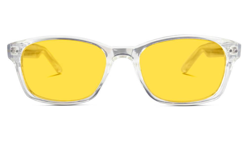 SunDown Billie Blue Blocking Glasses - Black - Readers
