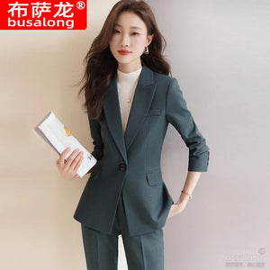 Women's Autumn Business Suit Jacket - Rags 2 Riches Ohio