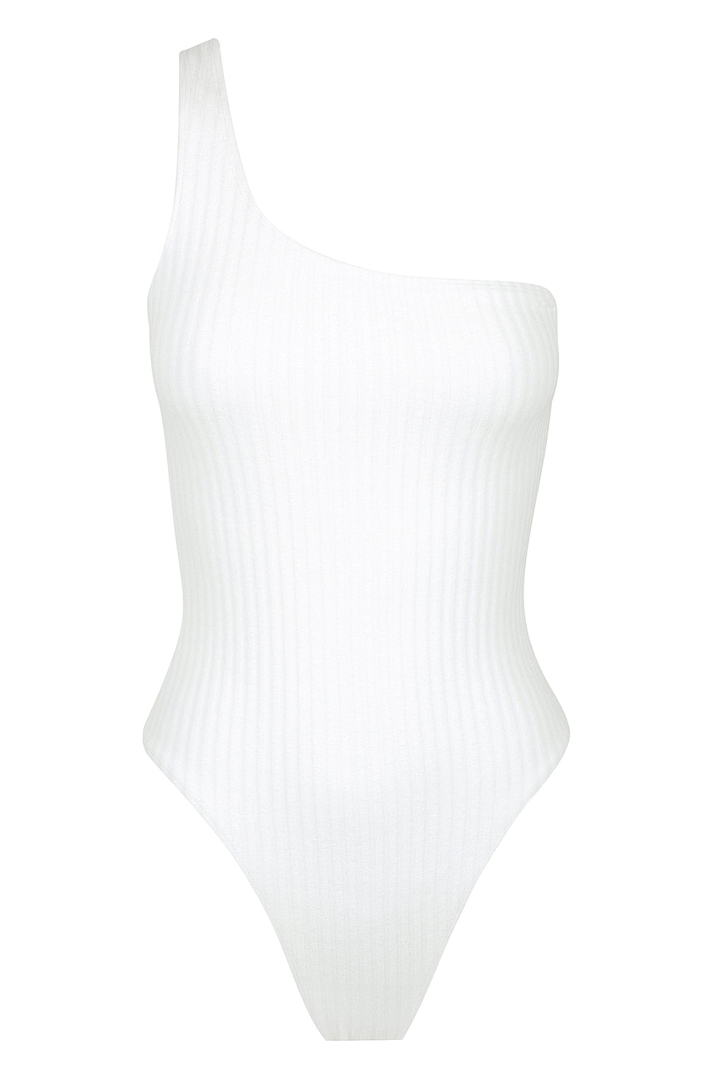 Titlis One Piece - Snow White Ribbed Terry | Floating Swim