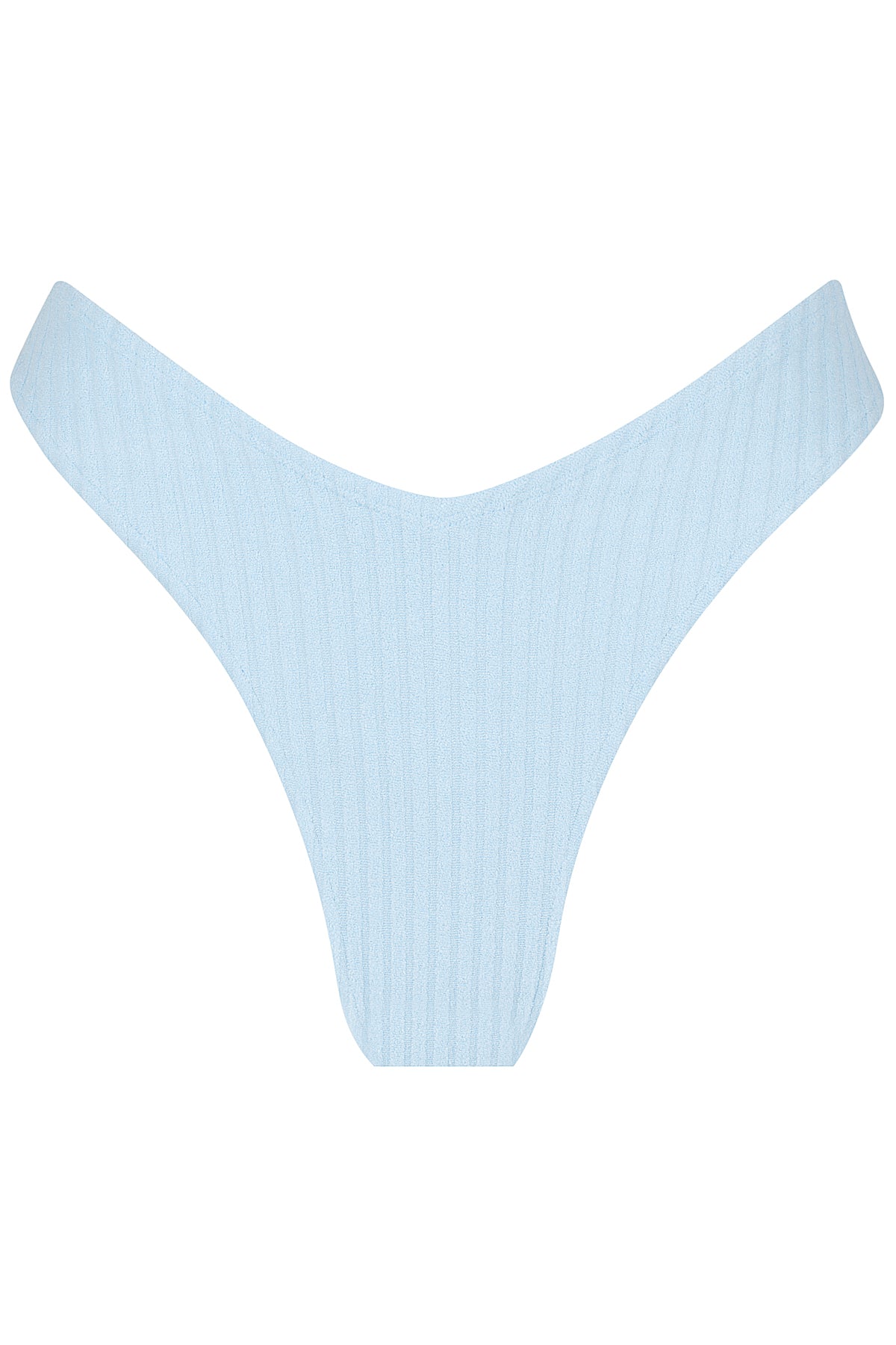 Miiyu V-waist Baby Ribbed Thong (women, Green, Large) in Blue