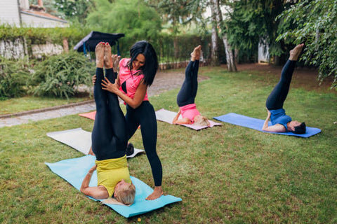 Shoulder stand yoga pose