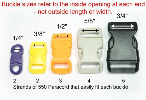 buckles size chart