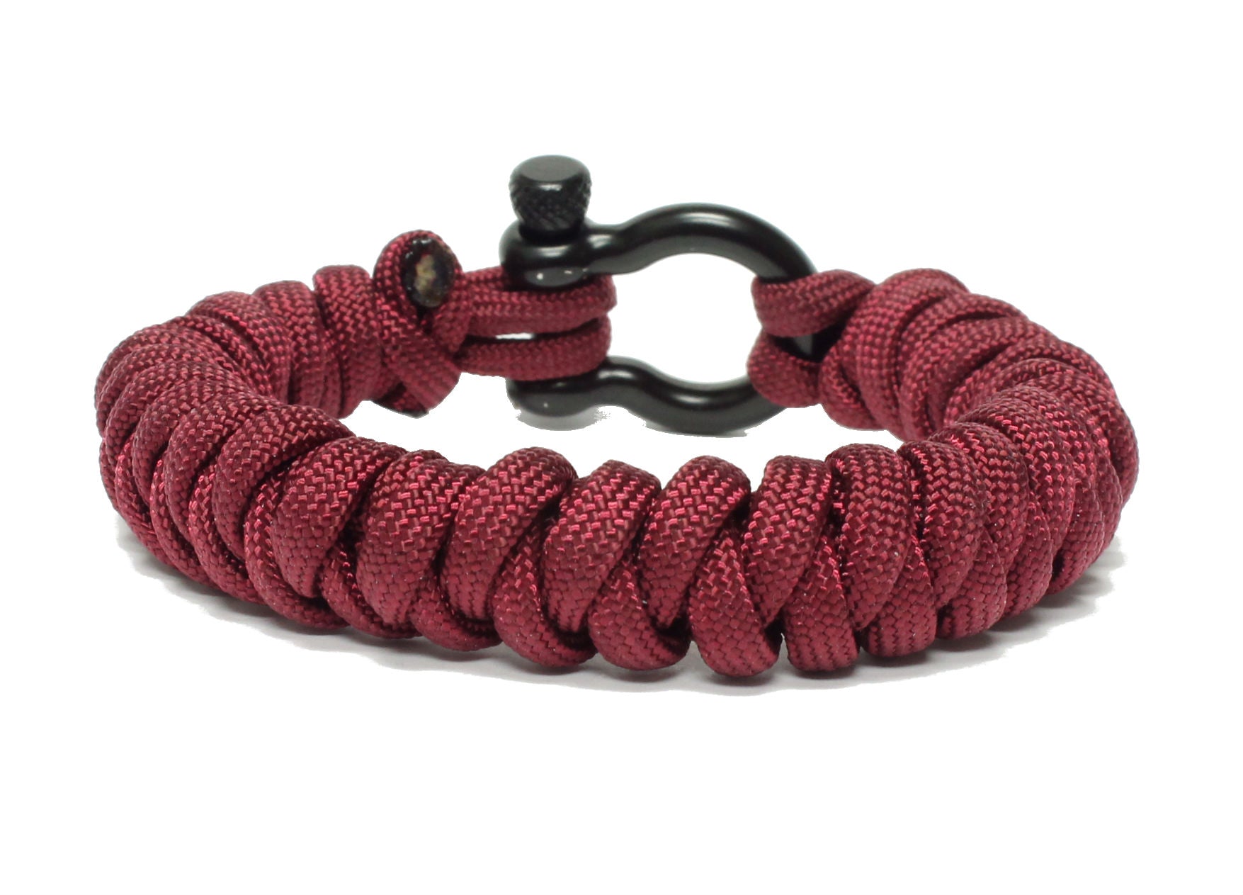 How to Make a Snake Knot Adjustable Shackle Paracord Bracelet Tutorial 