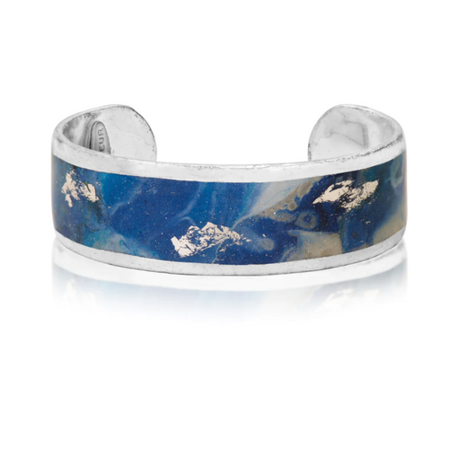 Stockholm Enamel Cuff Bracelet, Gold Leaf, by Evocateurr