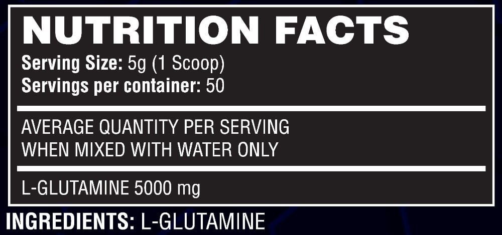 Stealth L-Glutamine - Anti Catabolic Muscle Repair & Recovery