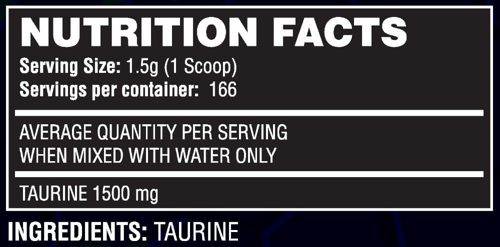 Stealth Taurine - Antioxidant & Performance Enhancer