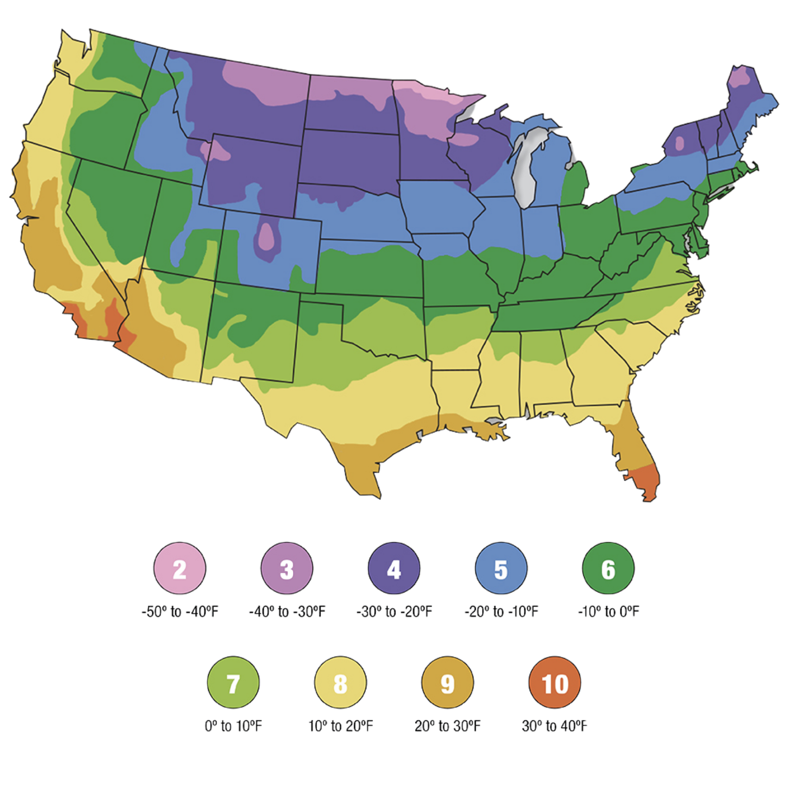 USDA Zone Map