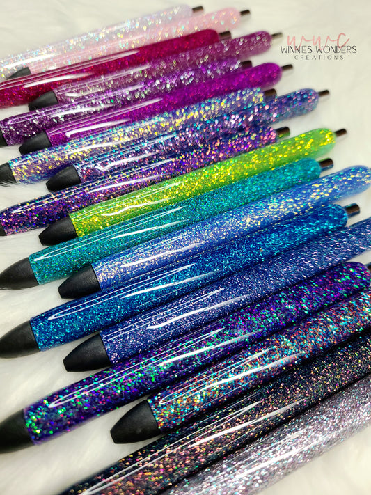 Purple Glitter Pens – Winnies Wonders Creations