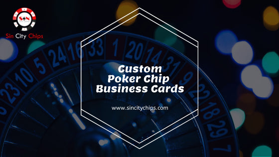 Custom poker chip business cards