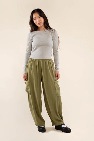 Range Tencel Lantern Pants | Moss - Indy Jo