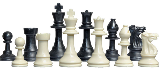 Four Player Chess Set Combination - Single Weighted, 4-Player Vinyl Board