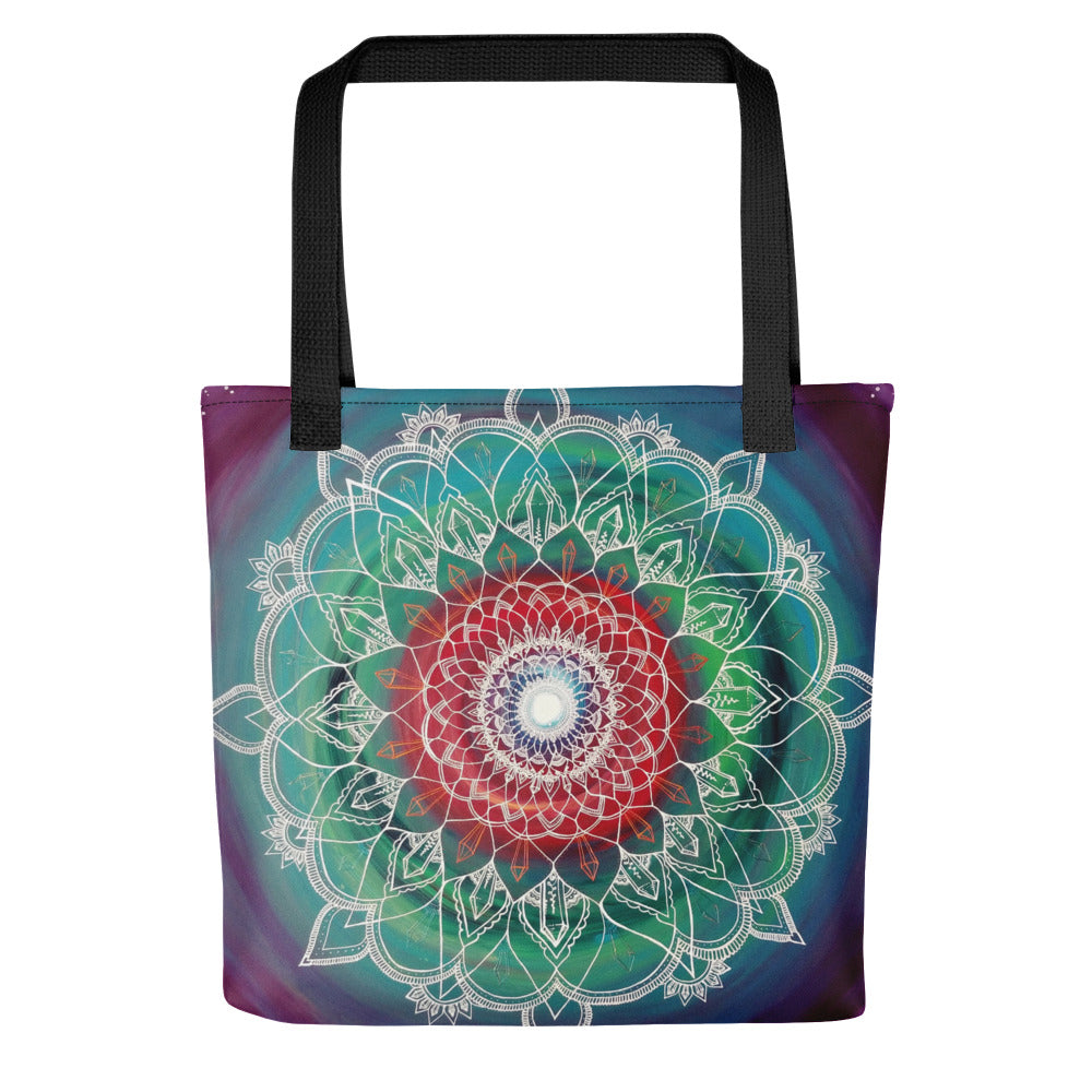 Indian Colorful Floral Mandala Art Elephant Ethnic Flower Cotton Shopping  Canvas Tote Bag Harajuku Shopper Casual