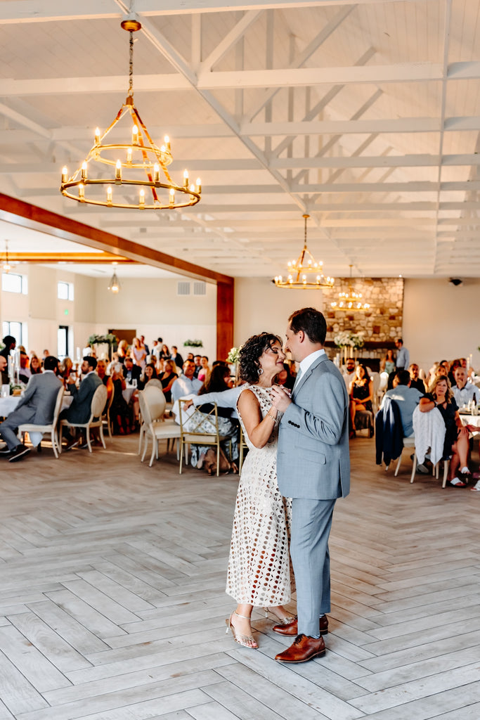 mother and groom dance