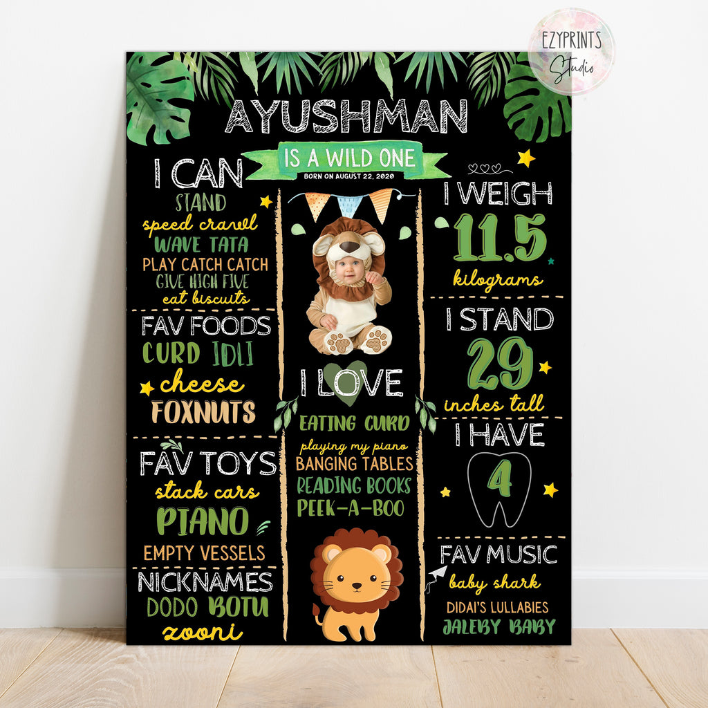 The Lion King Birthday Chalkboard Poster – Ezyprints Studio