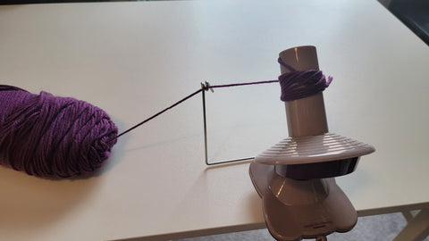 How to Use a Basic Yarn Winder - Photo Tutorial - EyeLoveKnots