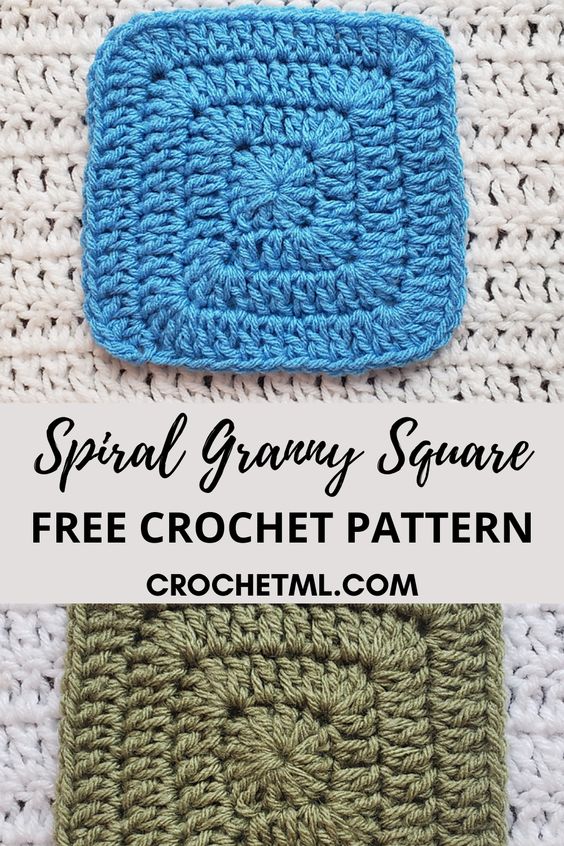 Spiral Granny Square Crochet