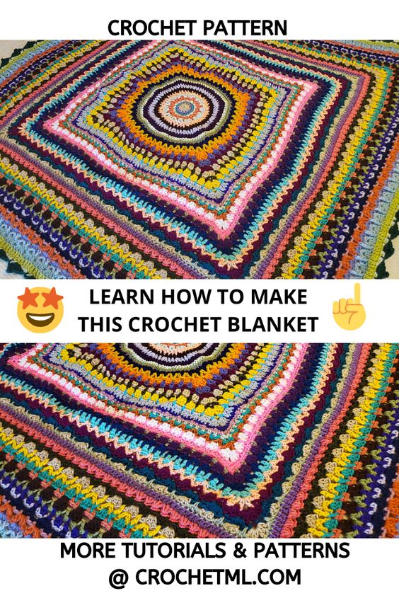 Crochet Pattern - Kaleidoscope Crochet Afghan - #yarn #croche #crochet #crocheting #crocheted #crochetpattern #crochetpatterns #pattern #pdf #etsypattern #crochetshop #crochetblog #etsy #crochetblanket #crochetafghan #crochetthrow #blanket #afghan #throw #easycrochetpattern #easypattern #crochetafghan #crochetblanket #diy #howto #crafts #crafting #crafty #handmade #handmadeblog #crochetblog #yarnblog #fiberblog #crochetblanketpattern #crochetafghanpattern #blanketpatterns #afghanpatterns #create