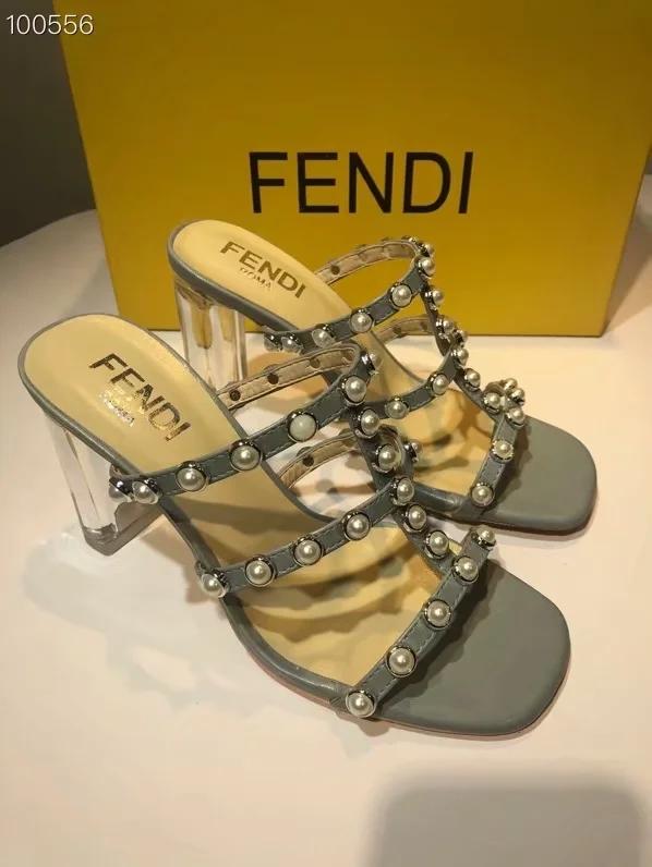 Fendi Popular Summer Women's Flats Men Slipper Sandals Shoes