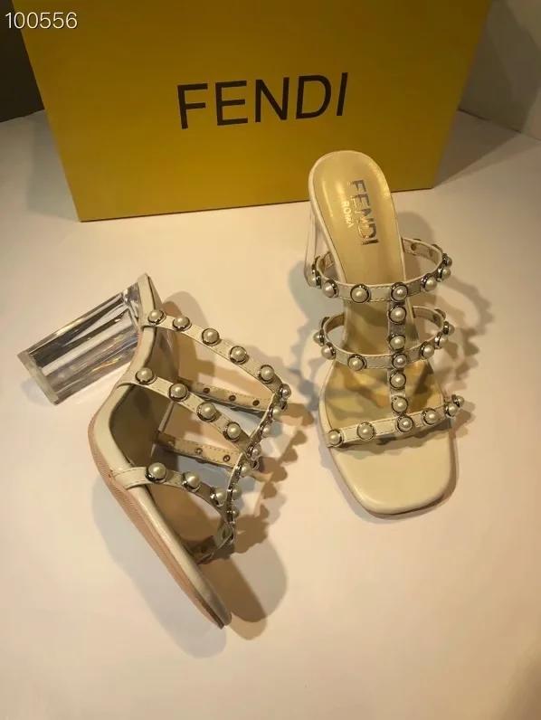 Fendi Popular Summer Women's Flats Men Slipper Sandals Shoes