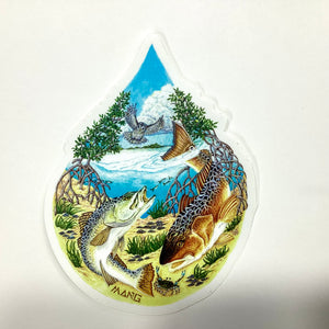 Water Drop - MANG - Sticker - Old City Fly Shop