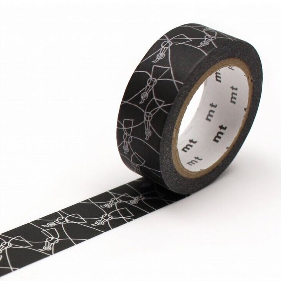 MT Washi Tape - Matte Black (15mm x 7m) – Flax Pen to Paper