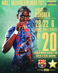 Asisat Oshoala - EaglesTracker MVP 2021/2022