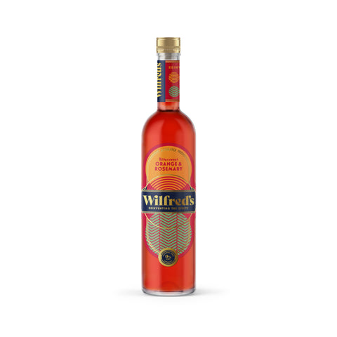 Bottle of Wilfred's Alcohol Free Aperitif displayed against a white background