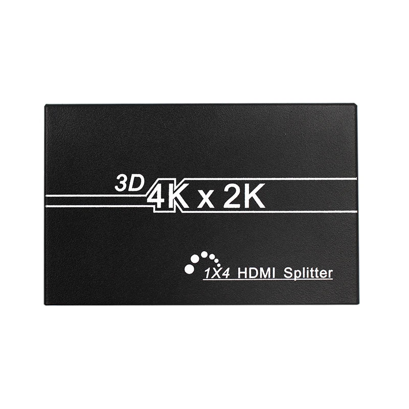 HDMI Splitter 1X4 Full HDMI 4k 3D Video 1X4 Splitter 1 in 4 Out Amplifier 4 Display For HDTV DVD PS3 XBOX Video
