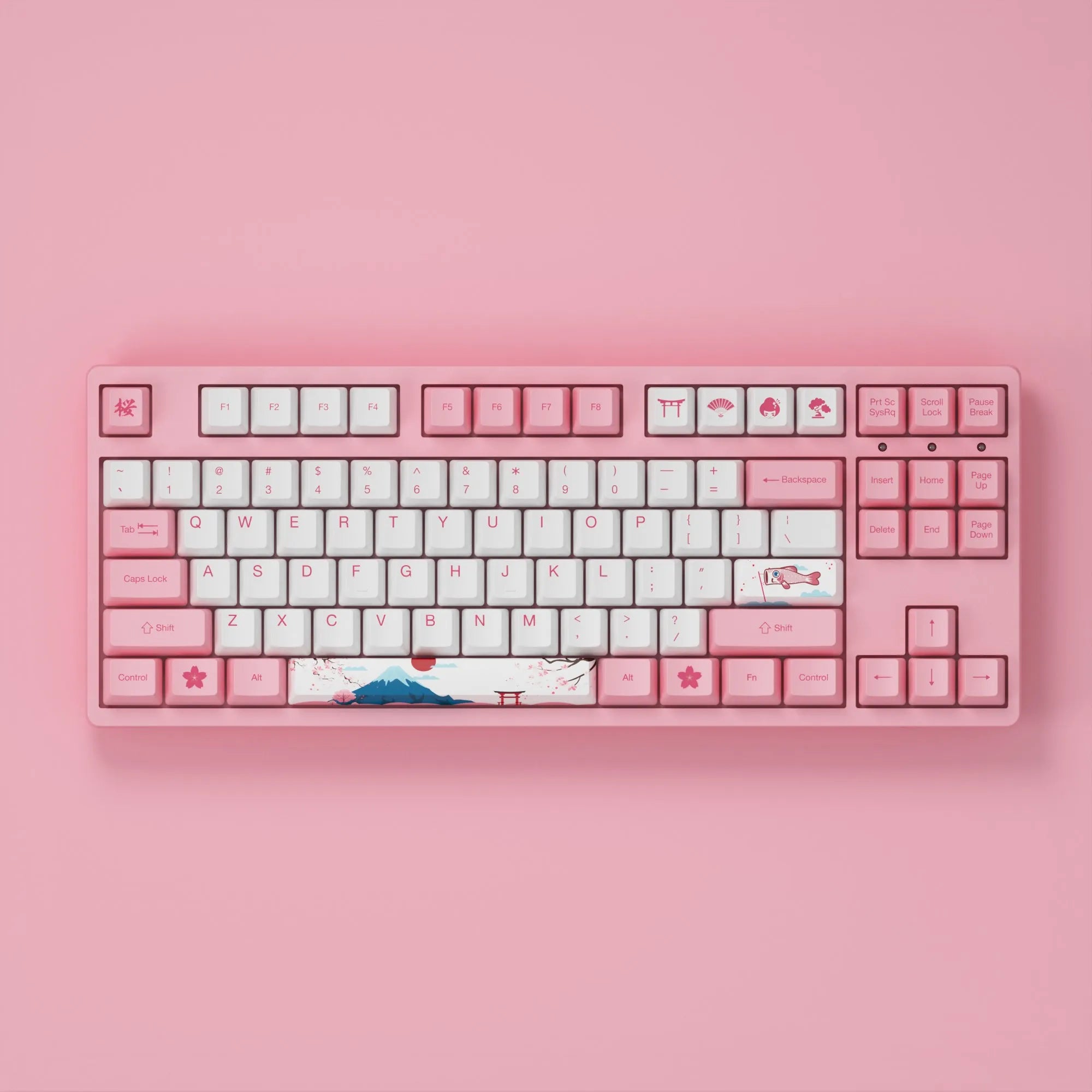 Akko 3087 V2 World Tour-Tokyo R1 Mechanical Gaming Keyboard Wired TKL 87-Key with OEM Profile PBT Dye-Sub Keycaps N-key Rollover