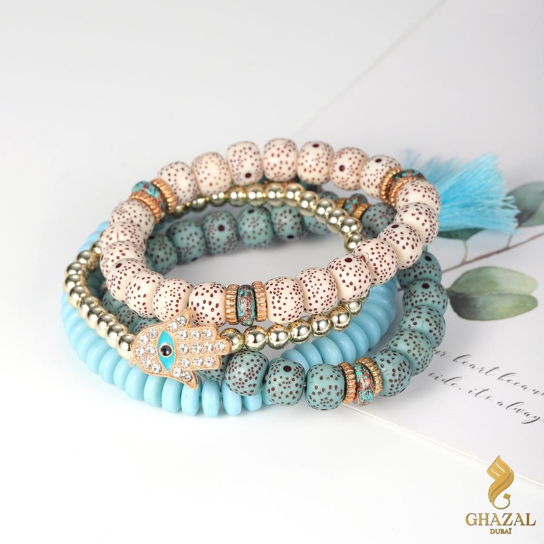 bracelet perle main de fatma