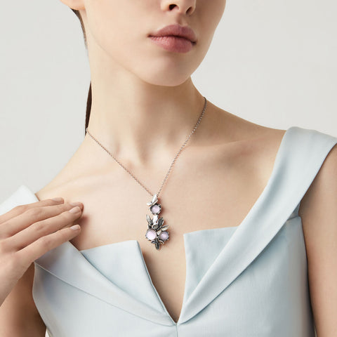 Giovanni Raspini Butterfly pendant shown on model