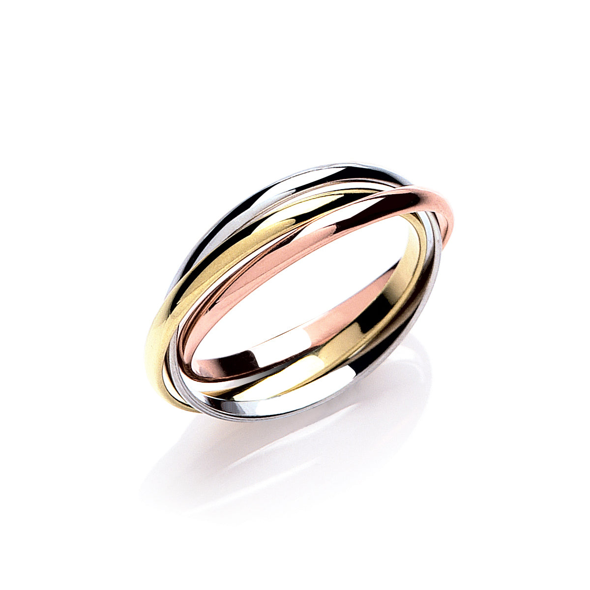 9ct 3 Colour Gold Russian Wedding Ring | Ramsdens Jewellery